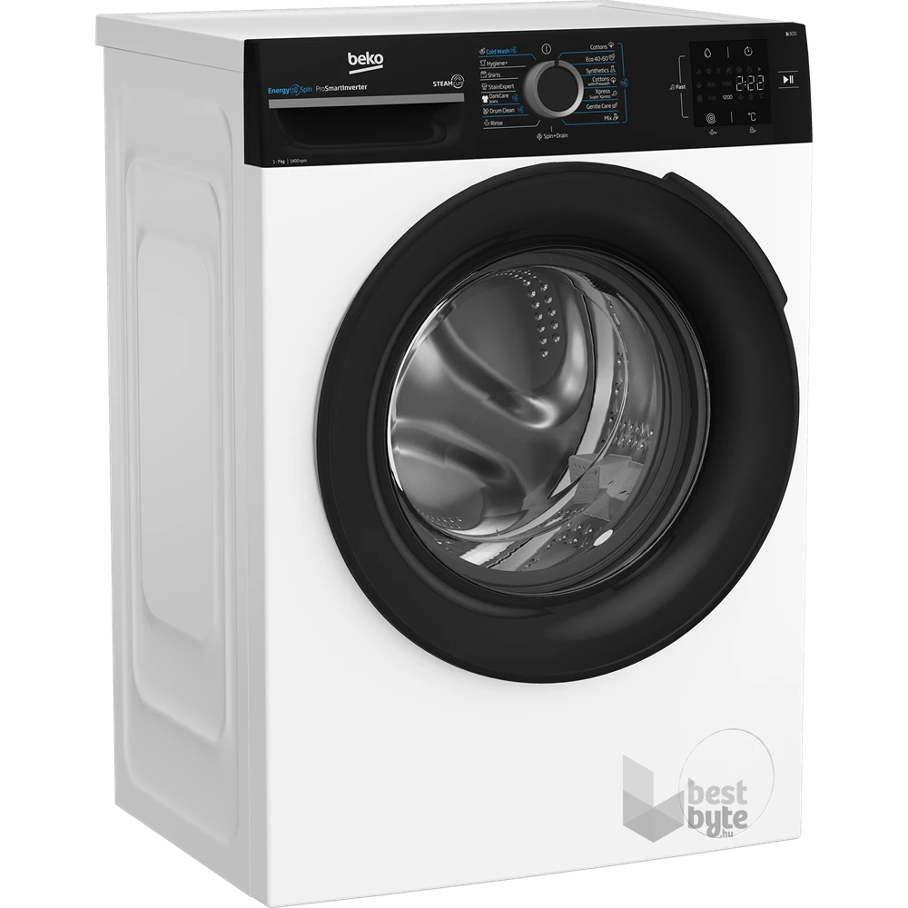 Beko BM3WFSU37413WPBB1 fehér, elöltöltős, keskeny, max.1400ford., 7 kg, mosógép