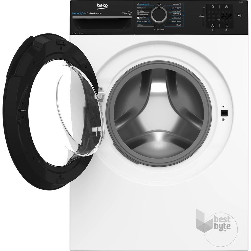 Beko BM3WFSU37413WPBB1 fehér, elöltöltős, keskeny, max.1400ford., 7 kg, mosógép