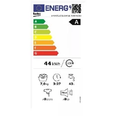 Beko BM3WFSU38213WPBB 8 kg elöltöltős mosógép