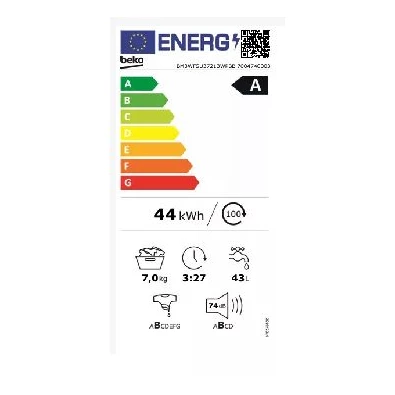 Beko BM3WFSU38213WPBB 8 kg elöltöltős mosógép