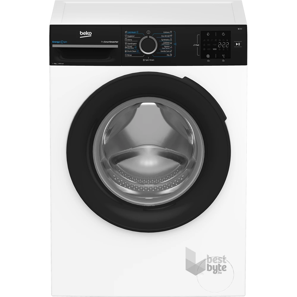 Beko BM3WFSU39413WPBB fehér, elöltöltős, max.1400ford., 9 kg, mosógép