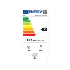 Beko BSSA210K4SN egyajtós, beépíthető, Hűtő:156L, Fagyasztó:19L, Minfrost hűtőszekrény (Újszerű)