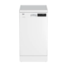 Beko DFS28021W fehér, programok száma: 8, keskeny szabadonálló, 10 terítékes mosogatógép 