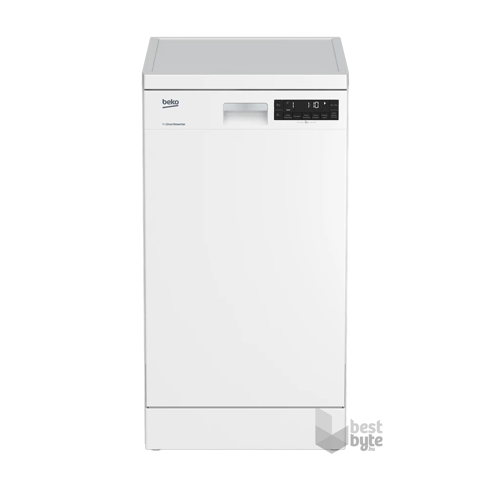 Beko DFS28021W fehér, programok száma: 8, keskeny szabadonálló, 10 terítékes mosogatógép 