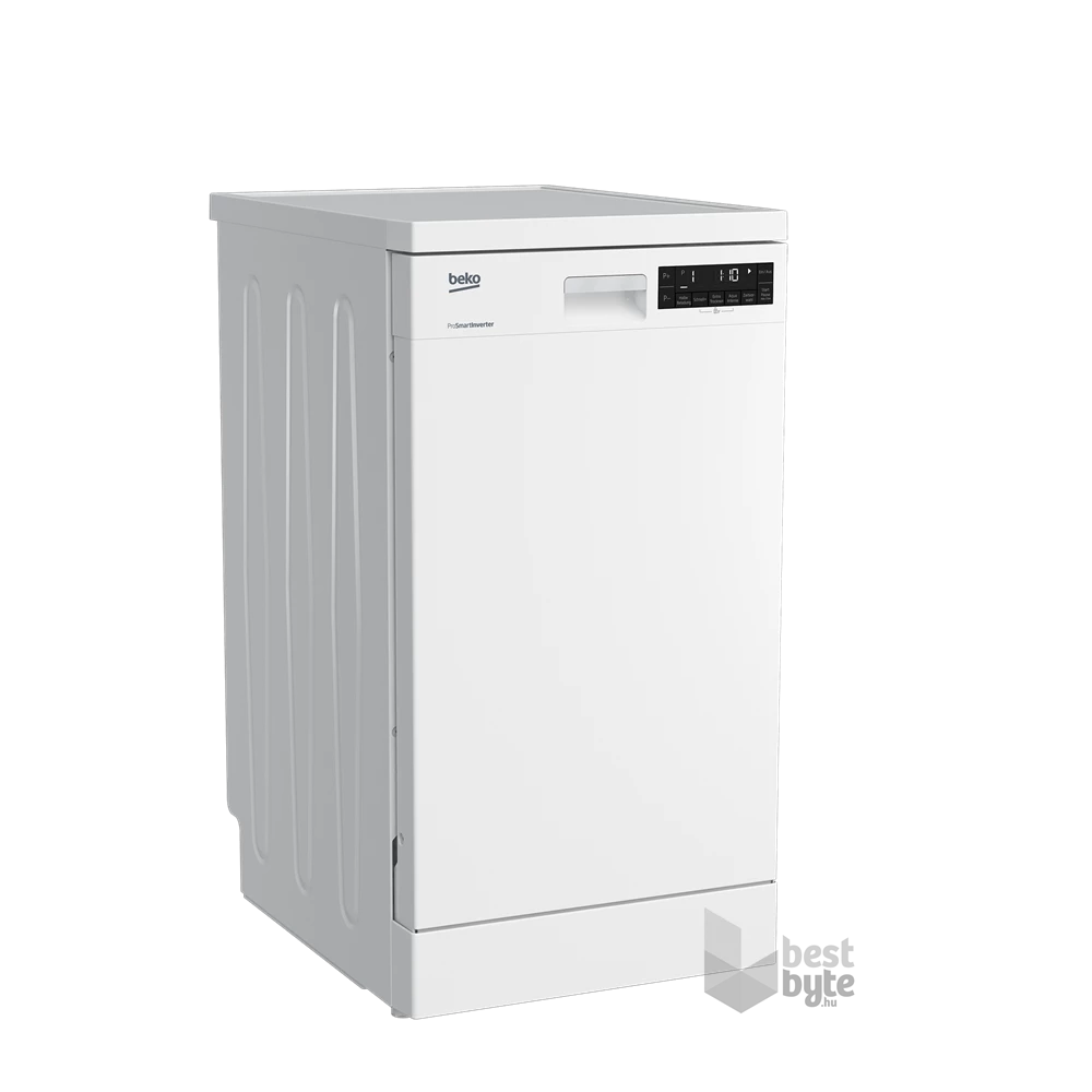 Beko DFS28021W fehér, programok száma: 8, keskeny szabadonálló, 10 terítékes mosogatógép 