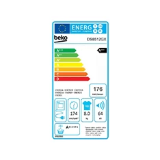 Beko DS8512GX fehér, 8 kg, hőszivattyús, szárítógép (Újszerű)