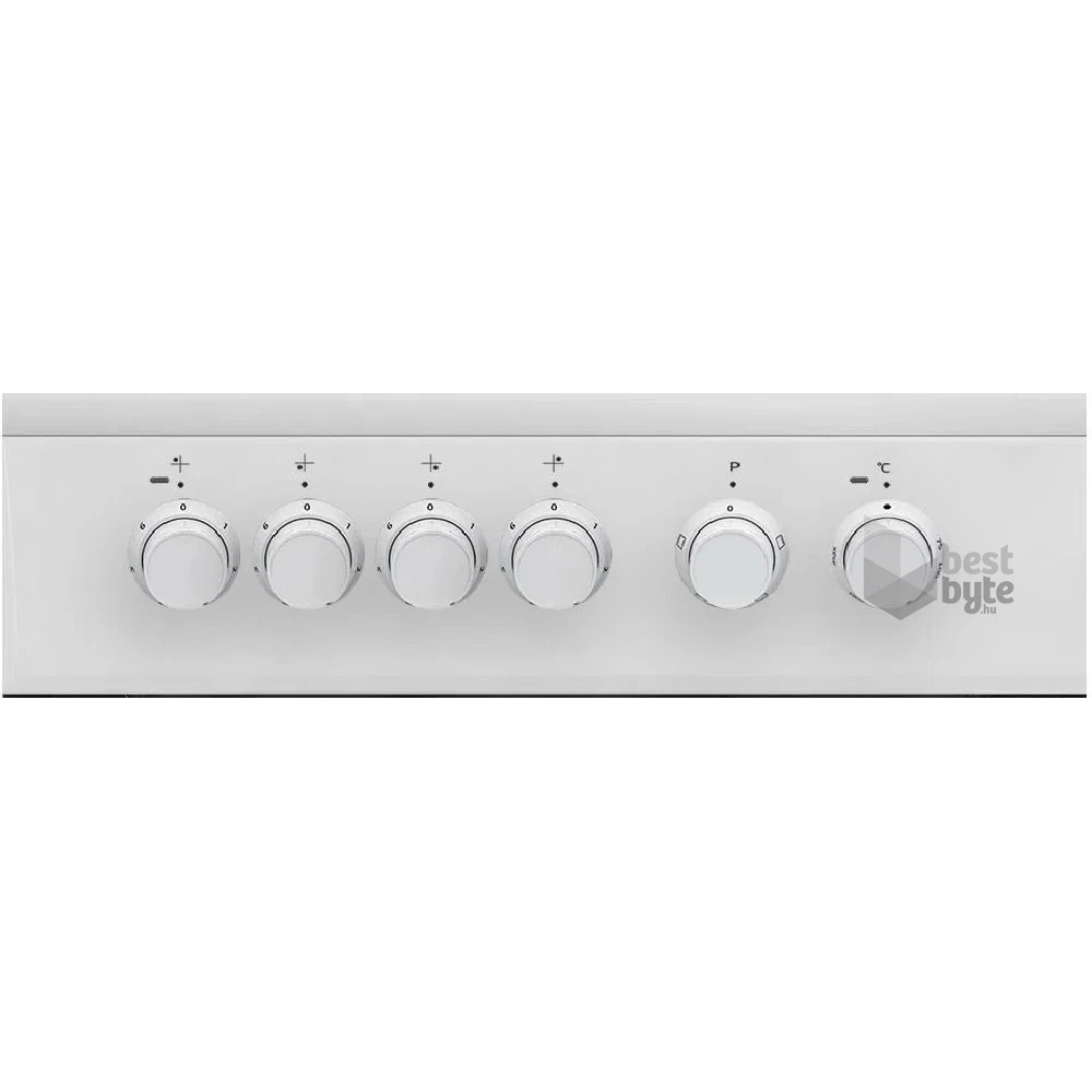 Beko FSM57000GW fehér, szabadonálló, kerámialapos, elektromos, főzőzóna: 4, sütő:55L, grill, tűzhely