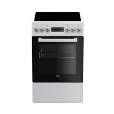 Beko FSM57300GW fehér, szabadonálló, kerámialapos, elektromos, főzőzóna: 4, sütő:55L, grill, tűzhely (Újszerű)