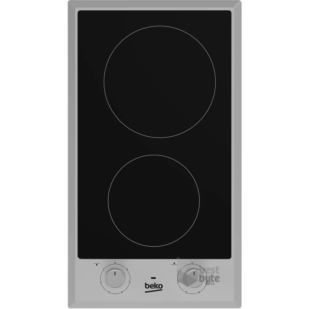 Beko HDCC32200 X fekete, beépíthető, elektromos üvegkerámia, főzőzóna: 2, beépíthető méret: 27cm, főzőlap