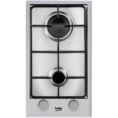 Beko HDCG 32220 SX ezüst,beépíthető, gáz, főzőzóna: 2, beépíthető méret: 27cm, főzőlap