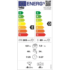 Beko HTE 7616 X0 mosó-szárítógép