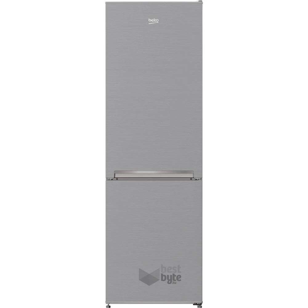 Beko RCSA270K40SN inox, alulfagyasztós, Hűtő:175L, Fagyasztó:87L, hűtőszekrény