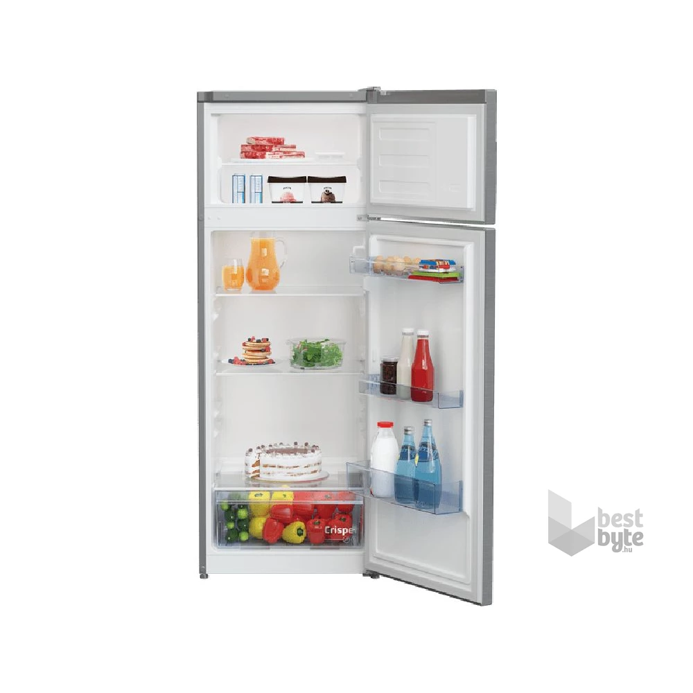 Beko RDSA240K40SN ezüst, felülfagyasztós, Hűtő:177L, Fagyasztó:46L, hűtőszekrény
