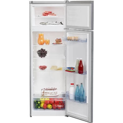 Beko RDSA280K40SN inox felülfagyasztós hűtőszekrény