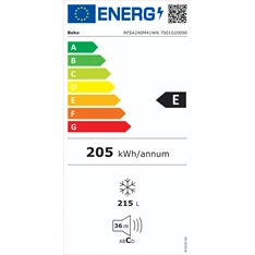 Beko RFSA240M41WN fagyasztószekrény