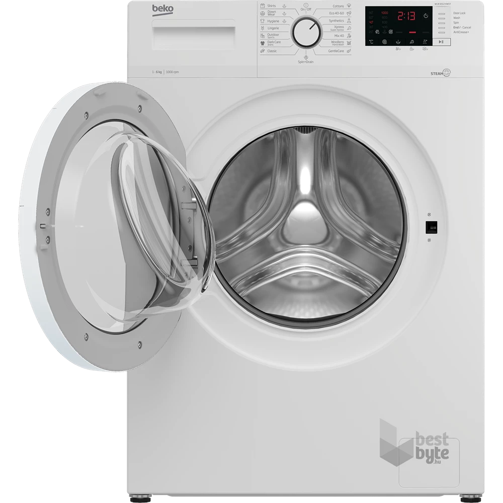 Beko WUE 6512 XWST fehér, elöltöltős, keskeny, max.1000ford., 6 kg, mosógép