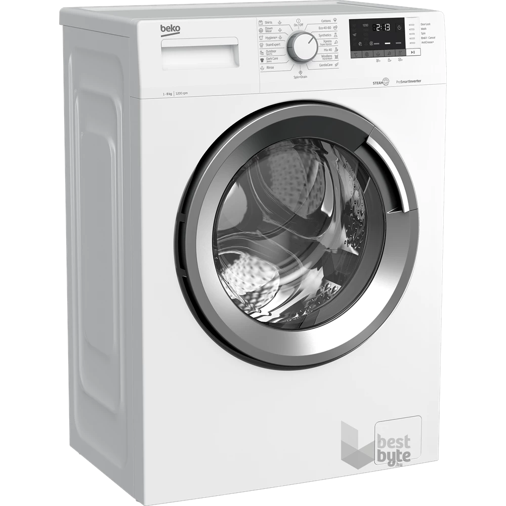 Beko WUE 8612 XS0 fehér, elöltöltős, max.1200ford., 8 kg, mosógép