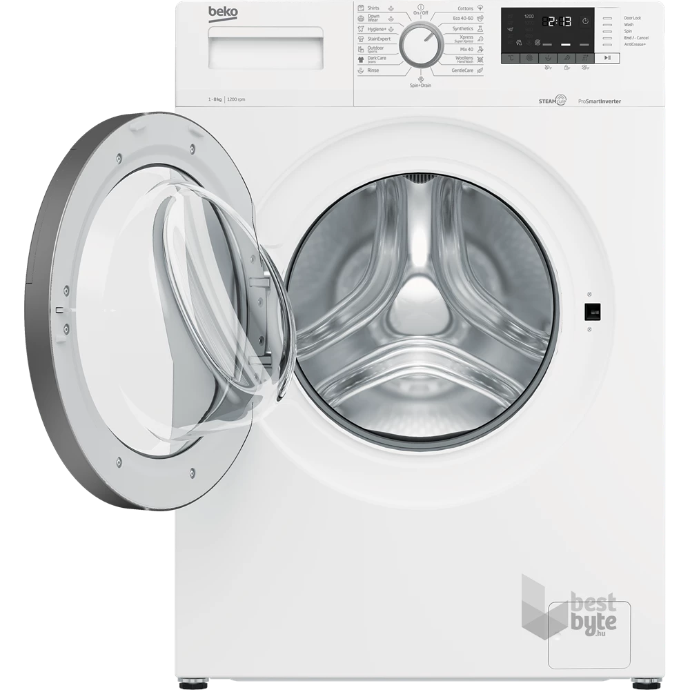 Beko WUE 8612 XS0 fehér, elöltöltős, max.1200ford., 8 kg, mosógép