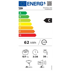 Beko WUE 8612 XS0 8 kg elöltöltős mosógép