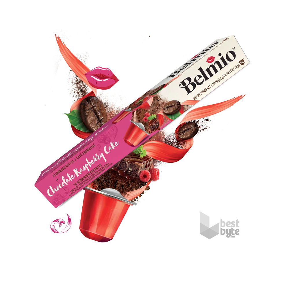 Belmio Chocolate Raspberry Cake Nespresso kompatibilis 10 db kapszula