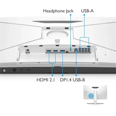 BenQ 31,5" EX3210U UHD IPS 144Hz HDMI/DP/USB gamer monitor