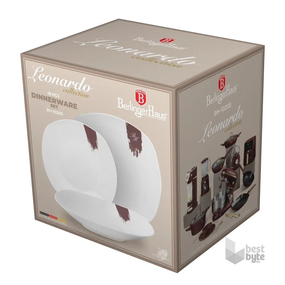 Berlinger Haus BH/10203 18 részes bordó étkészlet