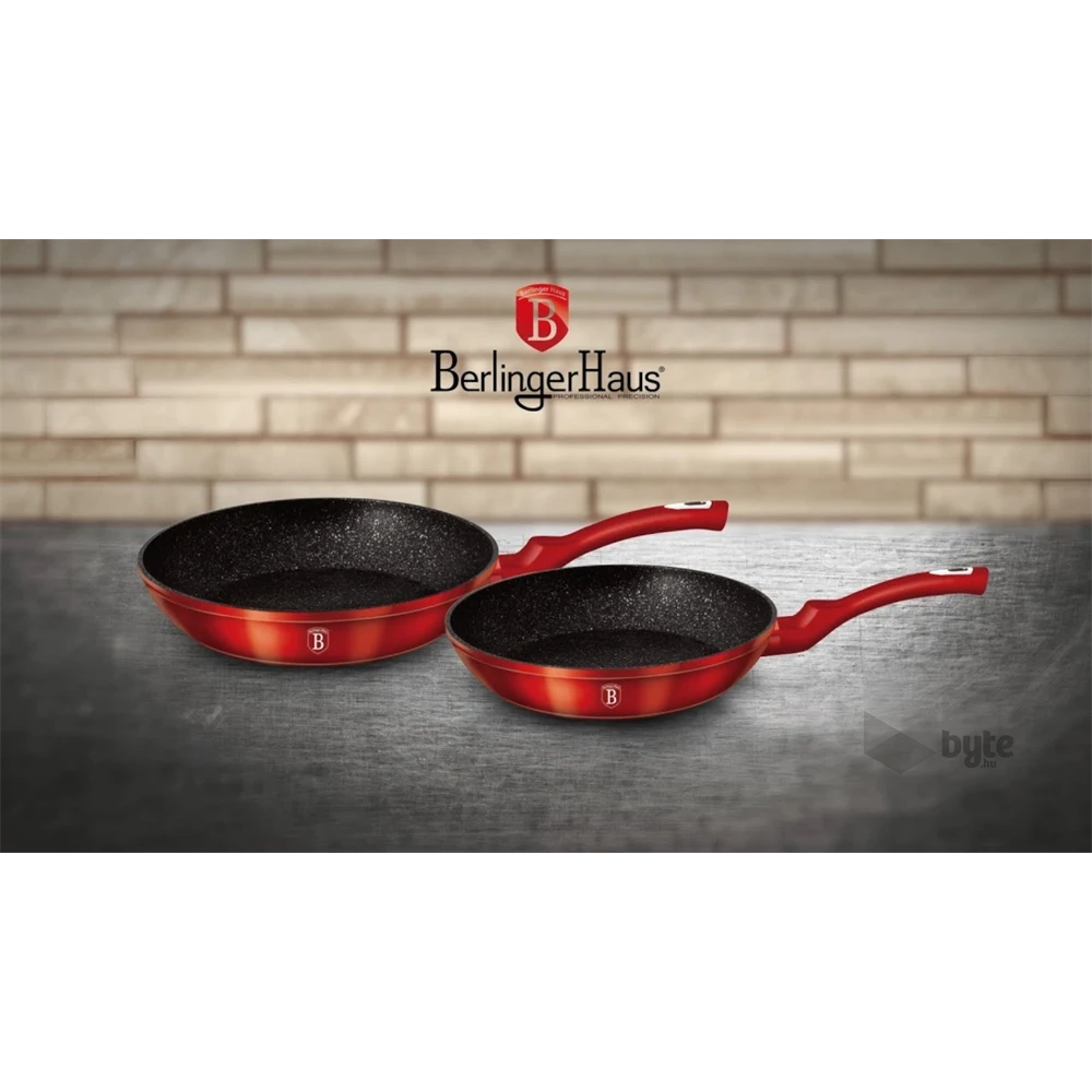 Berlinger Haus BH/1612NF 2 részes burgundi serpenyő szett
