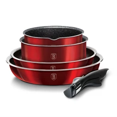 Berlinger Haus BH/6145 Metallic Line Burgundy Edition 9 részes edénykészlet