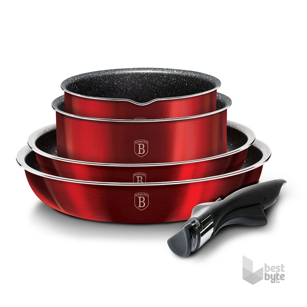 Berlinger Haus BH/6145 Metallic Line Burgundy Edition 9 részes edénykészlet