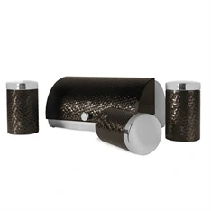 Berlinger Haus BH/6735 fekete kenyértartó 3 részes tároló szettel