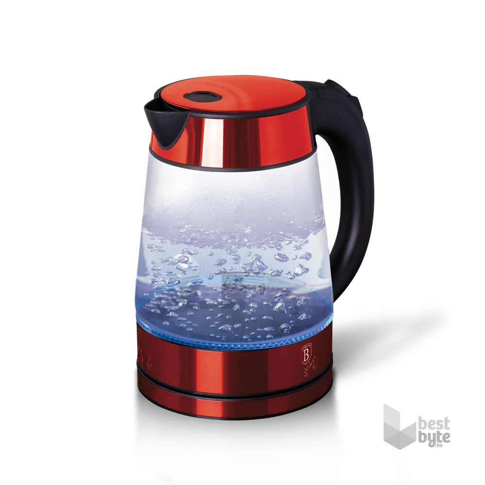 Berlinger Haus BH/9120 Metallic Line Burgundy Edition 1,7L-es burgundy üveg vízforraló