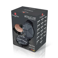 Berlinger Haus BH/9450 Metallic Line Rose Gold Edition rózsaarany- fekete virág alakú gofrisütő