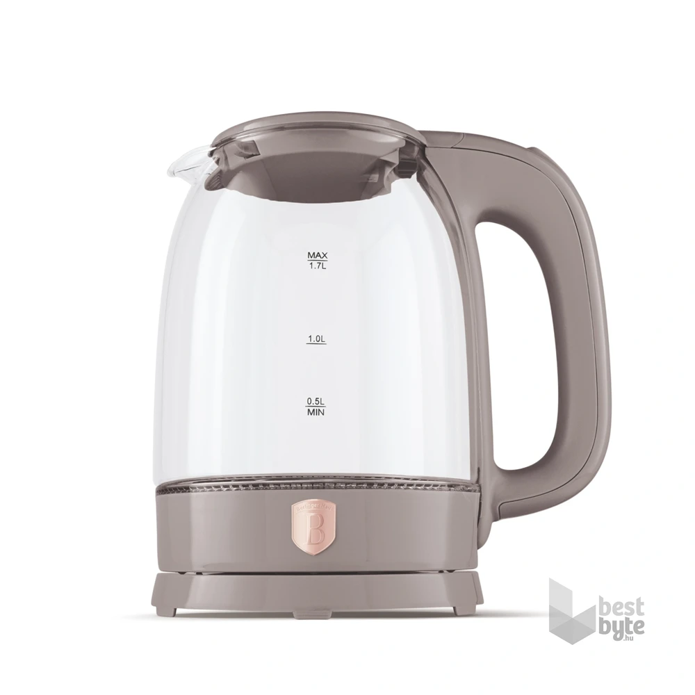 Berlinger Haus BH/9566 1,7 L-es matt taupe üveg vízforraló