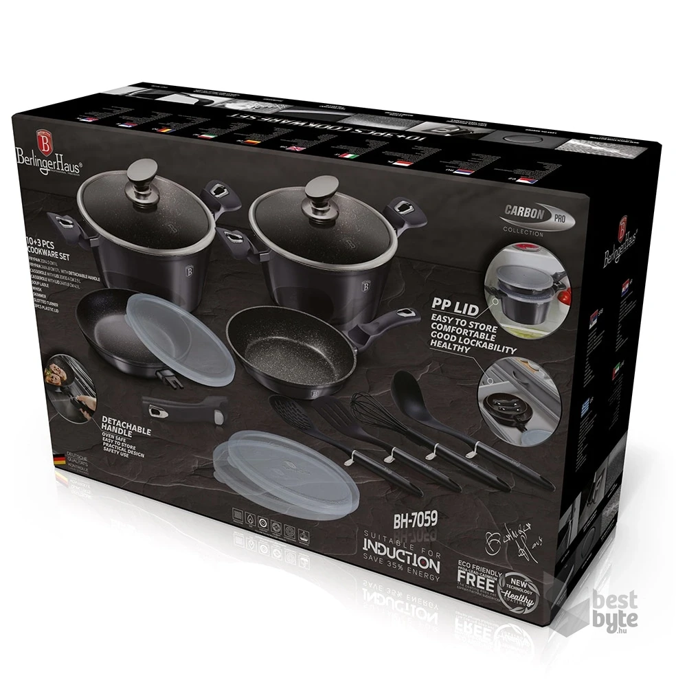 Berlinger Haus BH/7059Metallic Line Carbon Pro Edition 13 részes edénykészlet