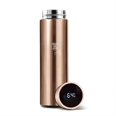 Berlinger Haus BH/7954A Metallic Line Rose Gold Edition LED-es hőfok kijelzővel, 500 ml  rózsaarany ivópalack