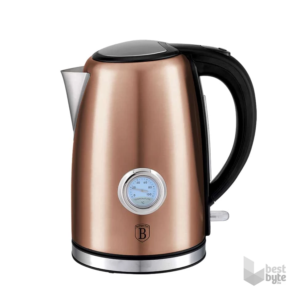 Berlinger Haus BH/9069 hőfok kijelzővel 1,7 L-es rózsarany vízforraló