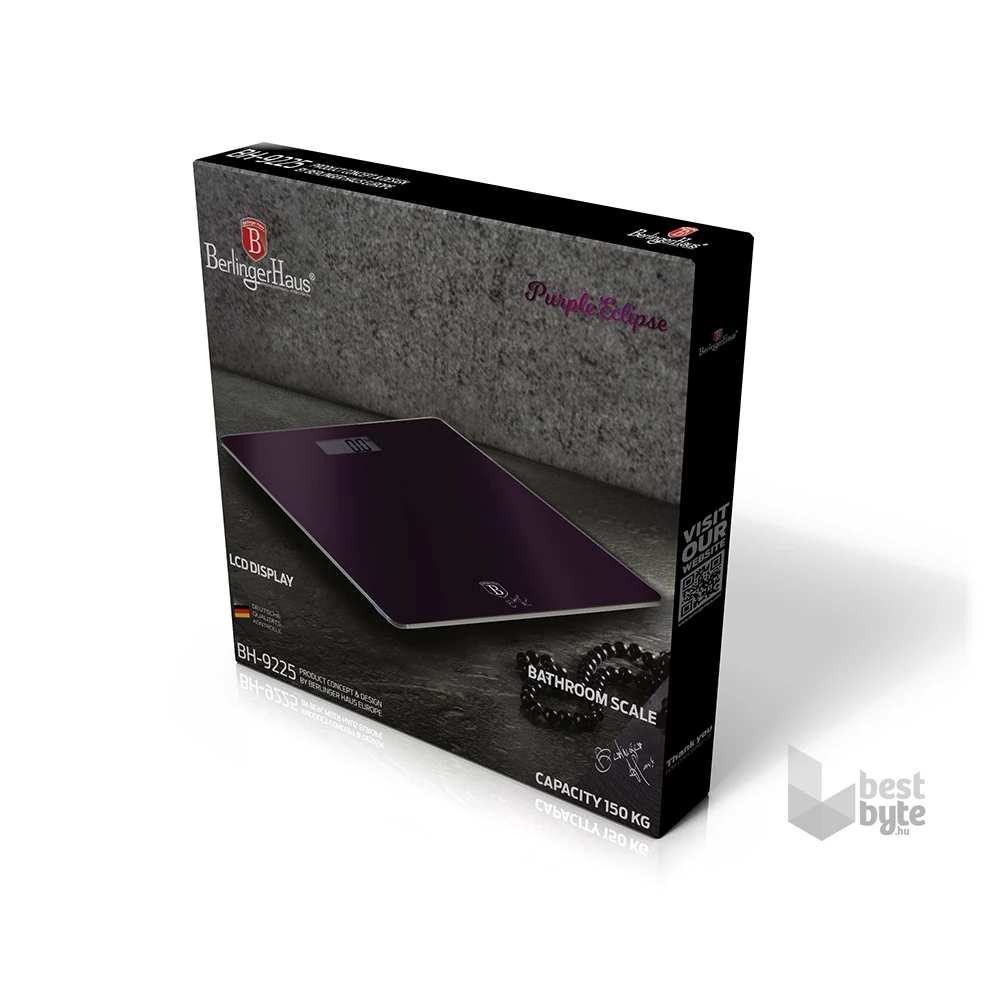Berlinger Haus BH/9225 Purple Eclipse Collection 150 kg kapacitású, lila személymérleg