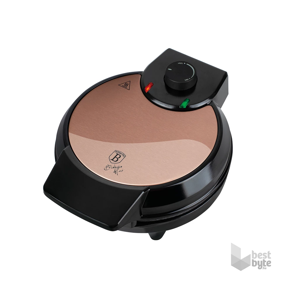 Berlinger Haus BH/9450 Metallic Line Rose Gold Edition rózsaarany- fekete virág alakú gofrisütő