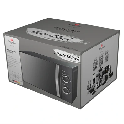 Berlinger Haus BH/9626 700W 20L fekete mechanikus mikrohullámú sütő