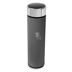 Berlinger Haus BH/9805 Anthracite Collection LED-es hőfok kijelzővel, 500 ml szürke ivópalack