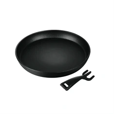 Berlinger Haus LP-BH-189 levehető nyéllel, 21 cm, fekete öntöttvas kerek grill sütőlap
