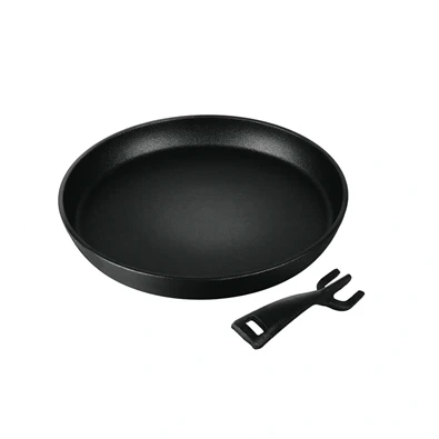 Berlinger Haus LP-BH-189 levehető nyéllel, 21 cm, fekete öntöttvas kerek grill sütőlap