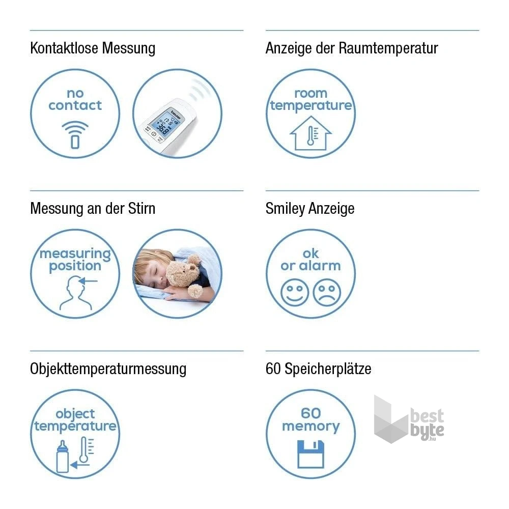 Beurer FT90 érintés nélküli lázmérő