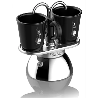 Bialetti 7310 Mini Express inox 2 személyes indukciós kotyogós kávéfőző szett