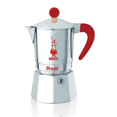Bialetti Break 3 személyes piros kotyogós kávéfőző