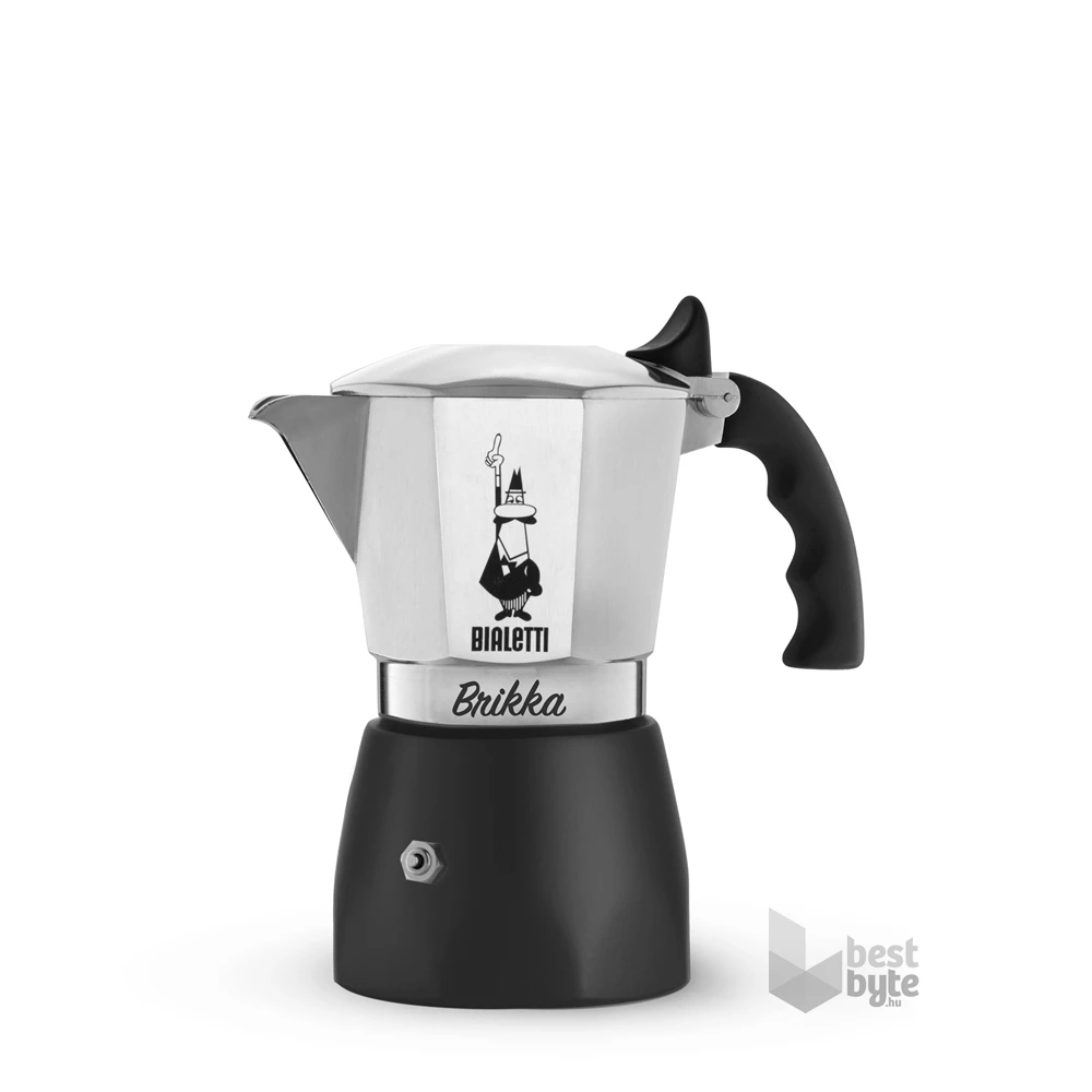 Bialetti Brikka 7314 fekete 4 személyes kotyogós kávéfőző