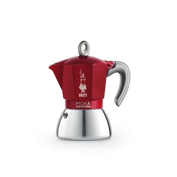 Bialetti Moka Induction kotyogós kávéfőző 6 adag, piros (6946)