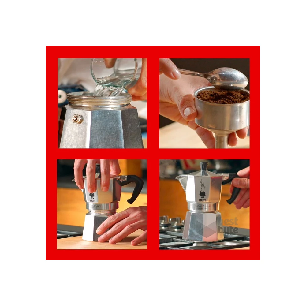 Bialetti Moka Express inox 1 személyes kotyogós kávéfőző