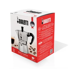 Bialetti Moka Express inox 9 személyes kotyogós kávéfőző