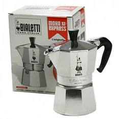 Bialetti Moka Express inox 2 személyes kotyogós kávéfőző